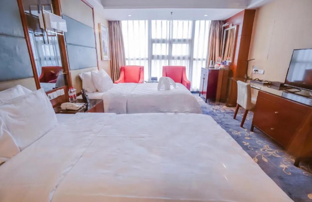 Linyi Blue Horizon Intenational Hotel Exterior foto